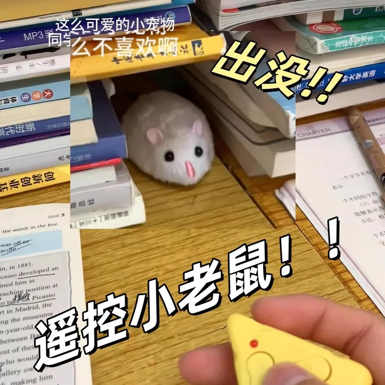 【童趣】红外线遥控电动仿真老鼠新奇整蛊吓人搞笑网红玩具逗猫摆件