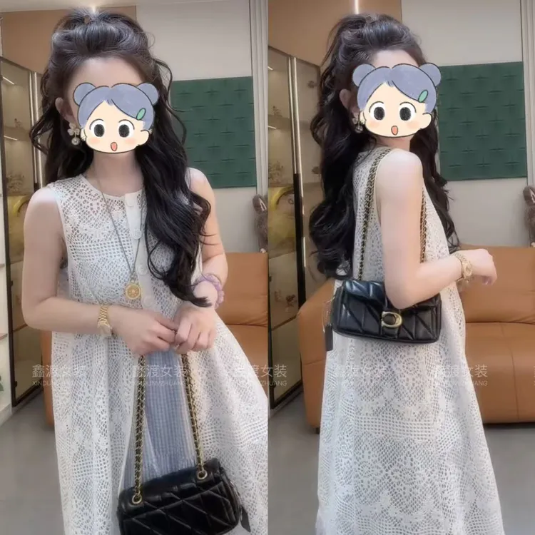 2025夏季新款时尚显瘦气质女士网红洋气两件套百搭款D9095