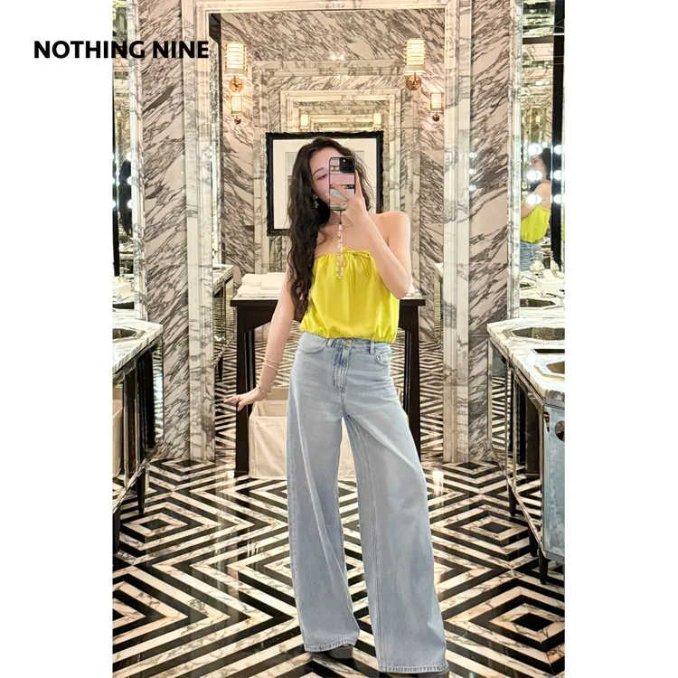 NOTHING NINE海箩屋礼赞牛仔长裤