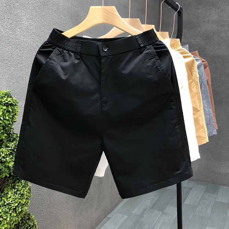百搭黑色夏季短裤男款潮流直筒大裤BQ
