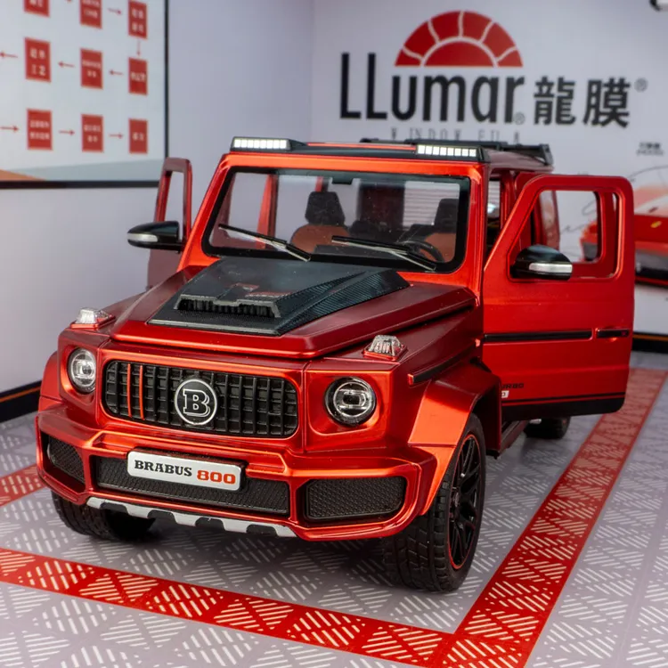 建元仿真G800越野车合金模型回力六开门玩具车送男生礼物