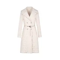 【丽公主】商场同款新品色织格直充大翻领羽绒服N0910A34826