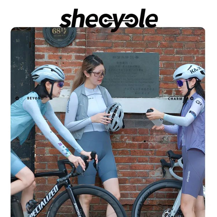 超轻秋冬骑行防风马甲女款弹力shecycle