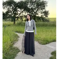 机场懒人裤|超舒服走路带风初秋阔腿针织裤