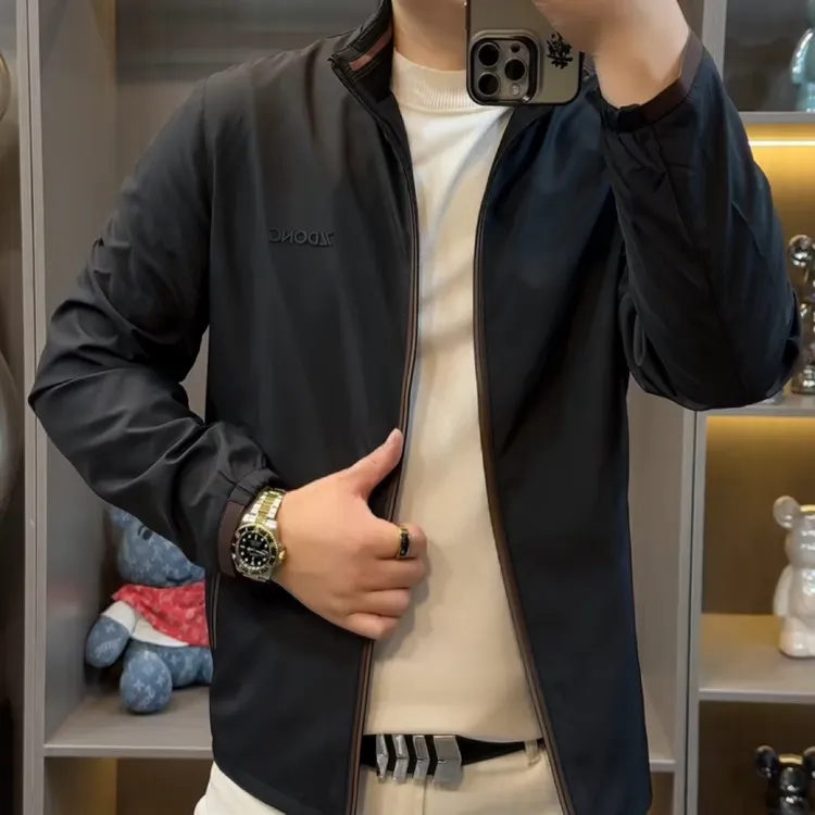 秋季新款男士立领夹克时尚百搭潮流外套高品质男外套