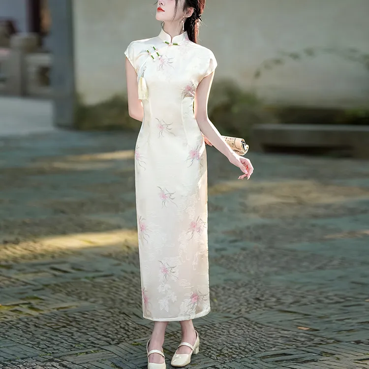 高端新中式绝美旗袍2025新款夏季民国风晚礼服无袖日常可穿老上海