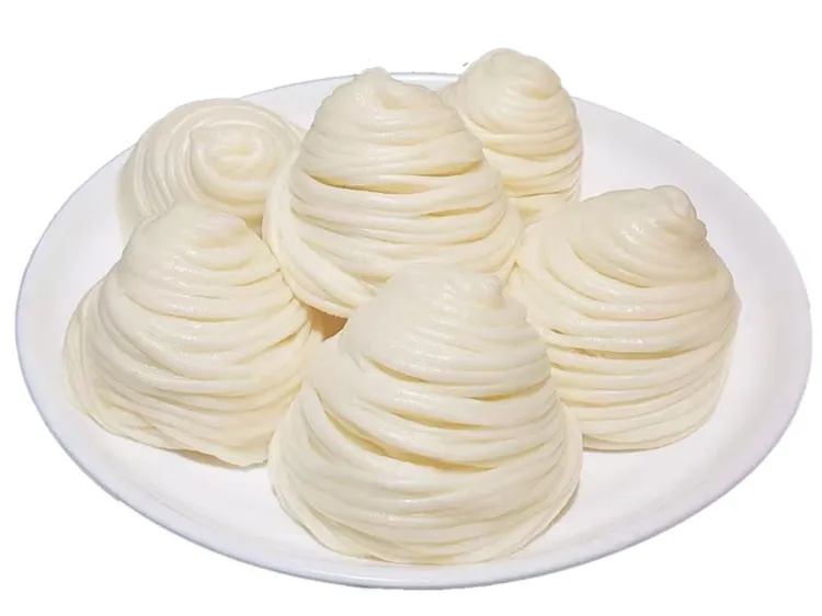 金牌盘丝奶香小花卷  软糯香甜拉丝花卷纯手工制作面食双阳花卷姐