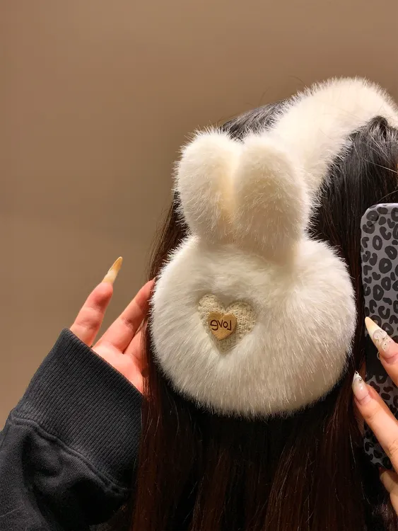 耳罩保暖女款高颜值冬季加绒加厚防寒风护耳包套学生儿童骑车专用