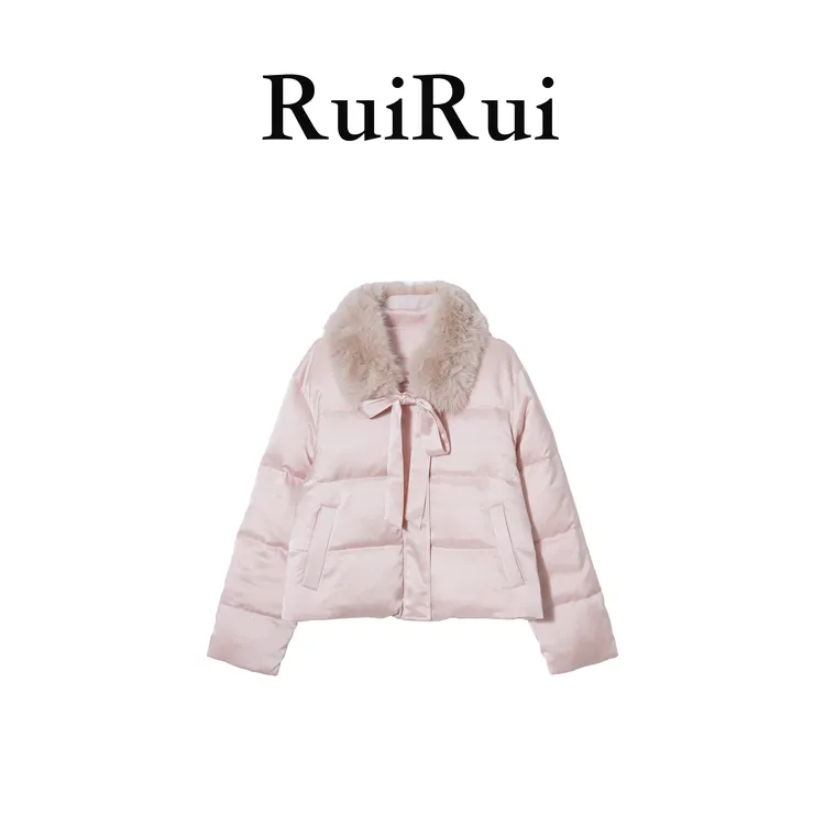 RUIRUI瑞秋冬时尚丝光感新款新国标白鸭绒女款羽绒服SY1440R