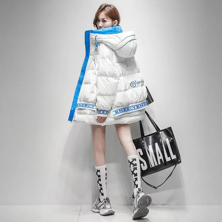 高端衣冬季2025新款今年流行女中长版亮面免洗