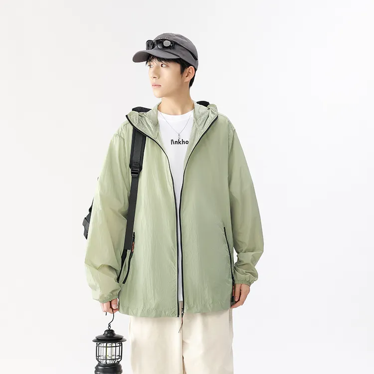 2025年夏季情侣男士女士新款冰丝轻薄户外防紫外线钓鱼防晒服外套