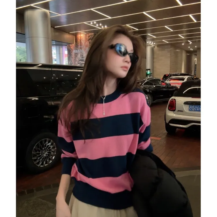 MMEKOR“莉拉毛衣” 2025新款春款千金玛德琳优雅上衣 31330