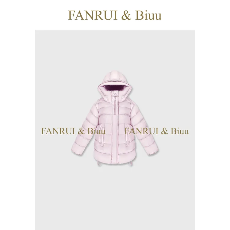 FANRUI/泛芮 「羽逸廓形」蓬蓬感90白鸭绒中长款排骨羽绒服B19775