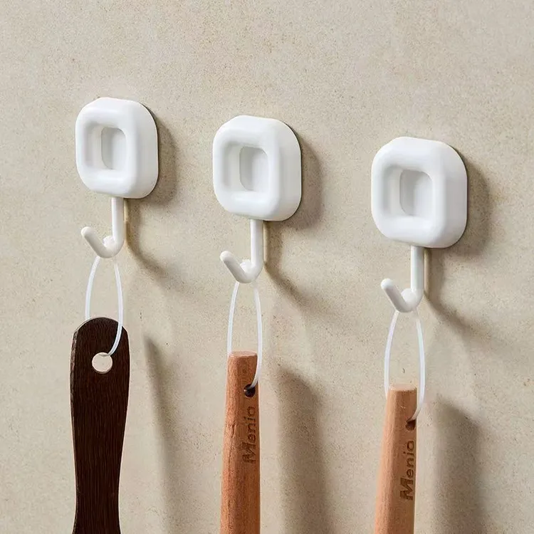 挂钩强力粘胶贴免打孔无痕卫生间浴室壁挂玄关厨房墙壁承重粘钩子