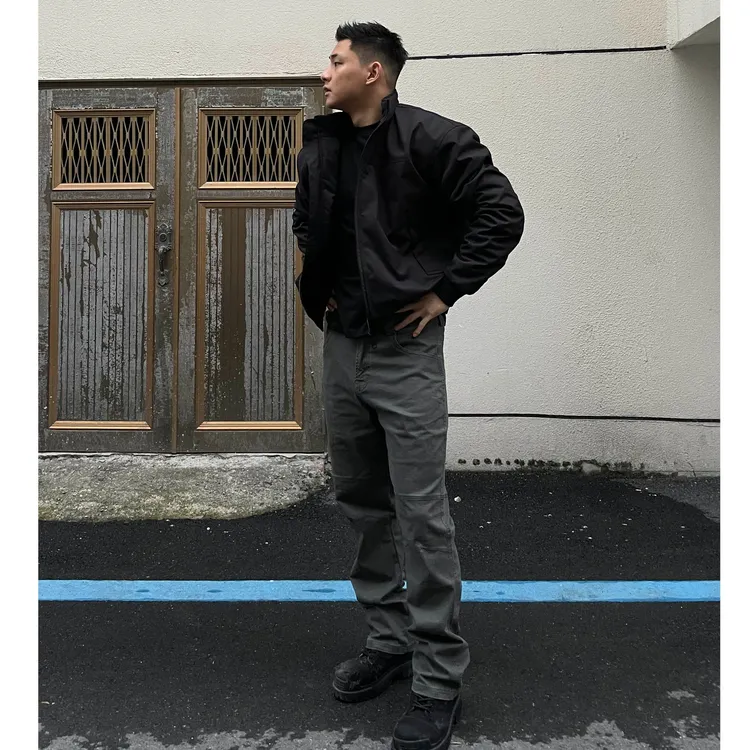 GTAL秋冬春季复古休闲裤水洗纯色弹力休闲裤修身立体剪裁男士长裤