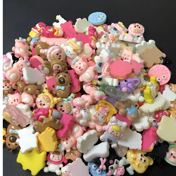 树脂卡通随机diy配件混装diy饰品树脂配件树脂贴片diy