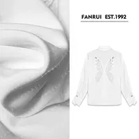 FANRUI/泛芮「蝶舞之恋」蝴蝶重工绣花工艺感气质衬衫上衣女B17678
