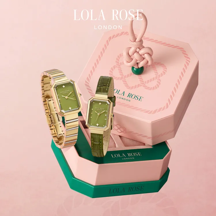 【520礼物】LolaRose罗拉玫瑰方糖小绿表手表女送女友老婆爱意自播商品图