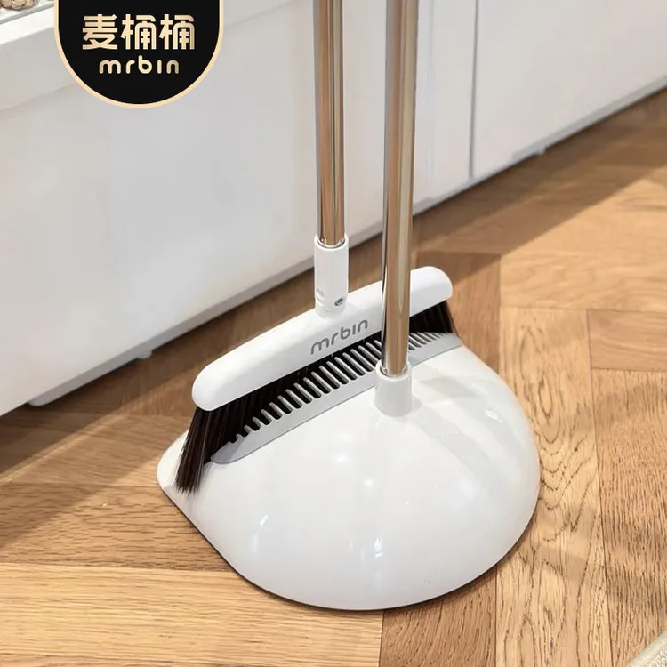 麦桶桶扫把簸箕套装家用懒人磁吸捎把扫帚组合笤帚垃圾铲打扫卫生