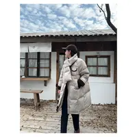 【杏云之间】时尚休闲百搭冬季白鹅绒中长款羽绒服#541074