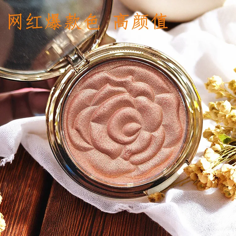 LUOLIK罗莉卡腮红胭脂粉玫瑰高光修容三合一提升罗莉卡高光腮红
