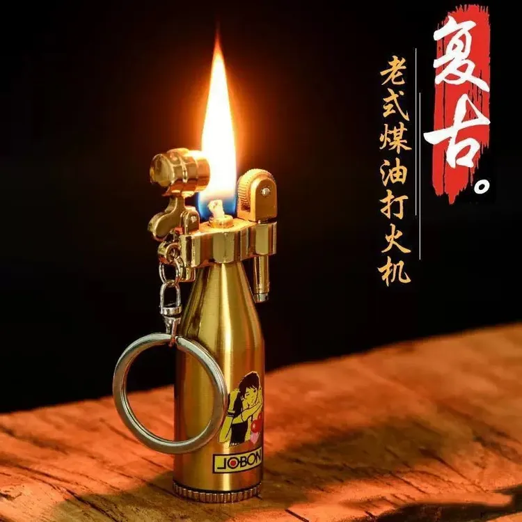 中邦zb-628创意金属油壶挂件砂轮防风男士小巧个性煤油打火机礼物
