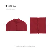 【FELOCCA】新款精致气质时尚短款针织排扣抹胸两件套上衣25AMZ722