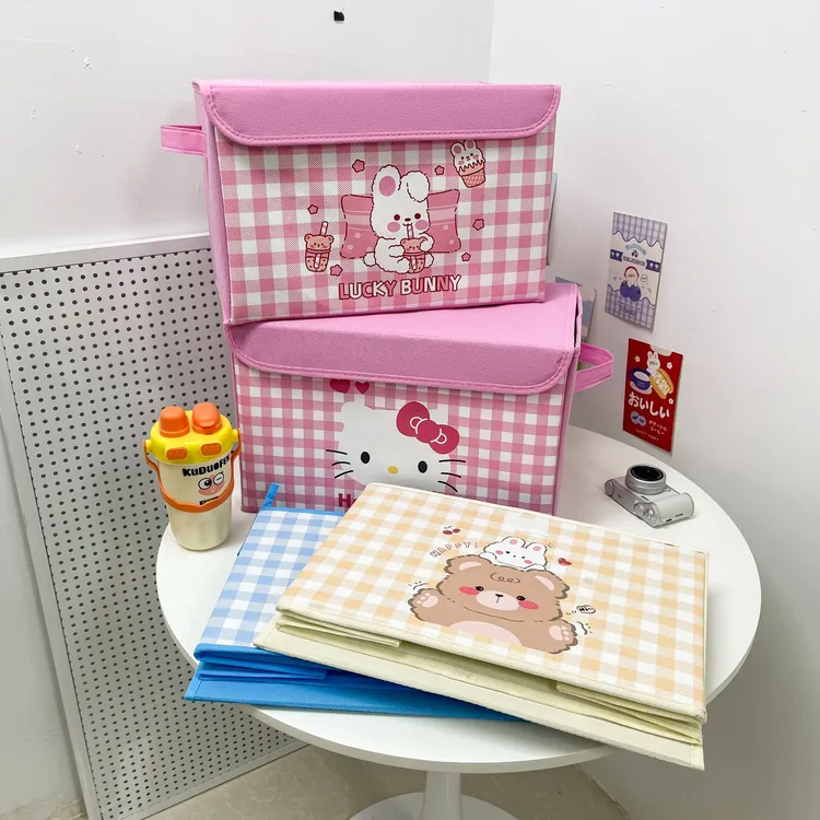 38cm*25cm*25cm超大容量收纳书籍衣物储物折叠整理收纳箱子