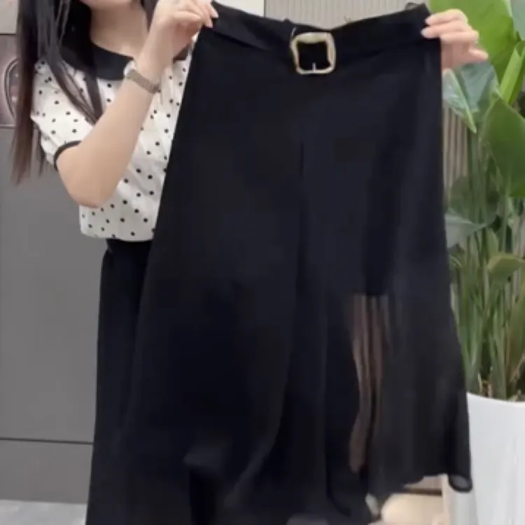 夏季新款雪纺时尚休闲裤裙