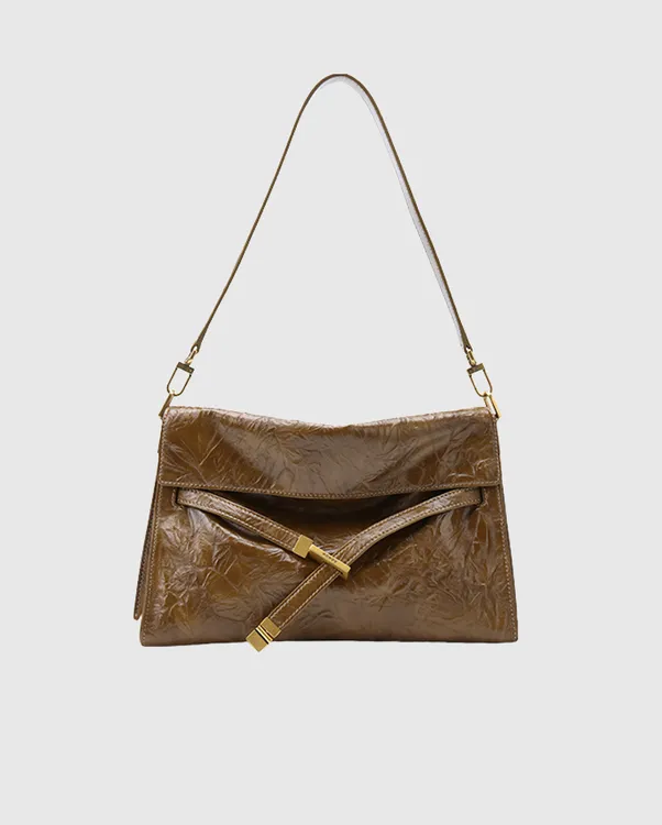 扣式防刮极简风耐磨单肩斜挎包托特包肩包百搭轻奢