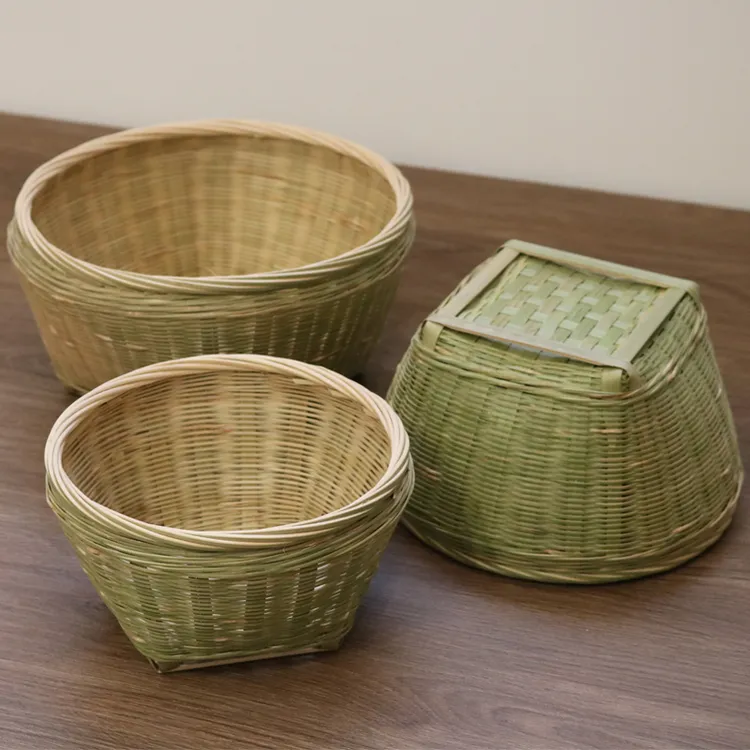 竹编小箩筐小果篮手工竹编制品收纳筐竹篮子点心篮干果篮鸡蛋筐