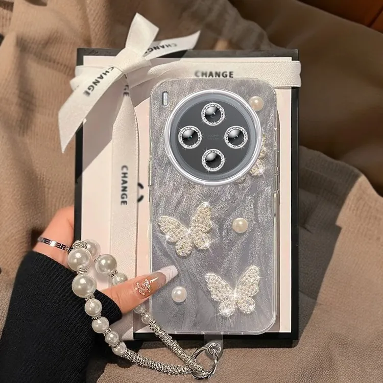 全包摄像头VIVOY500Pro手机壳V2516A羽纱珍珠蝴蝶y500pro软壳高档