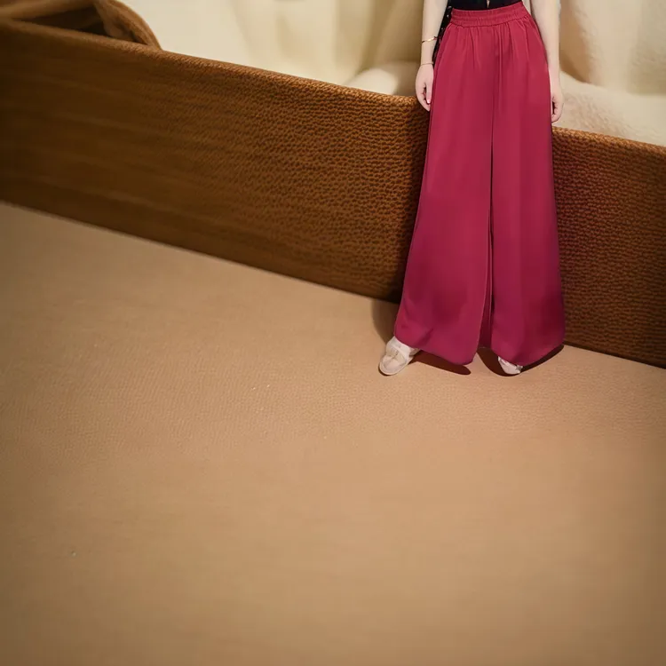 时尚简约垂感设计师设计感优雅百搭休闲气质阔腿裤1357