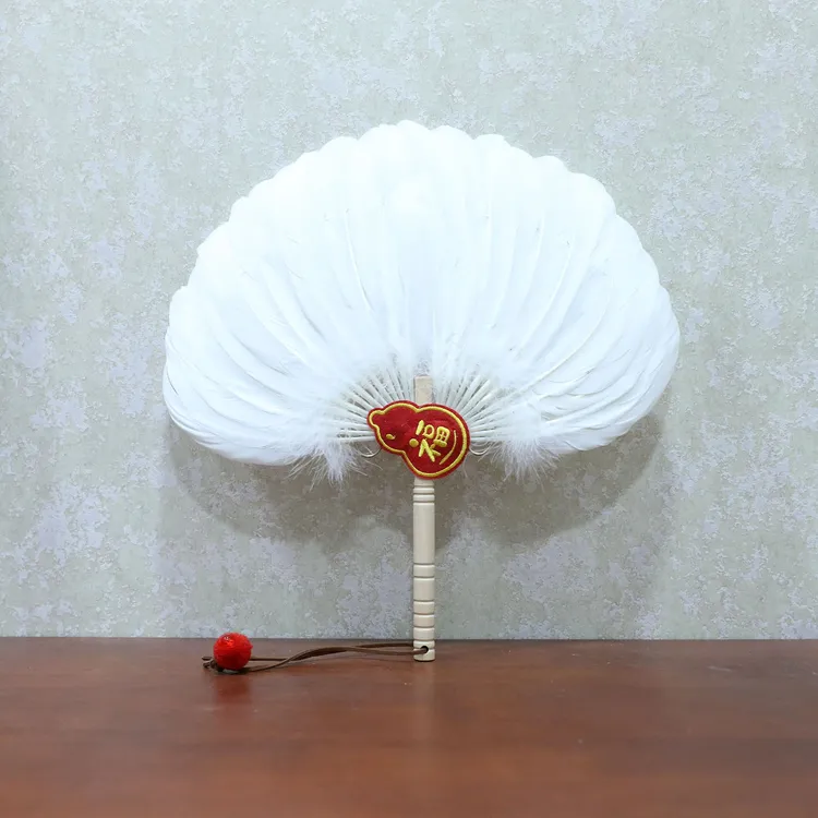 漂亮的羽毛扇传统手工艺