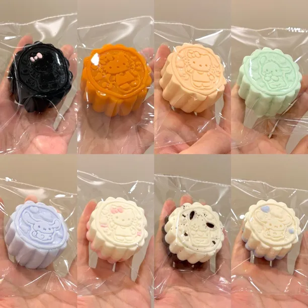 月饼系列【轻乳膏泥】拍5送2(一大一小)脱模瑕不与其他满赠活动叠加