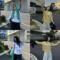 今婷【匹马棉】基础休闲百搭舒适透气匹马棉长袖打底T恤-M25301338 