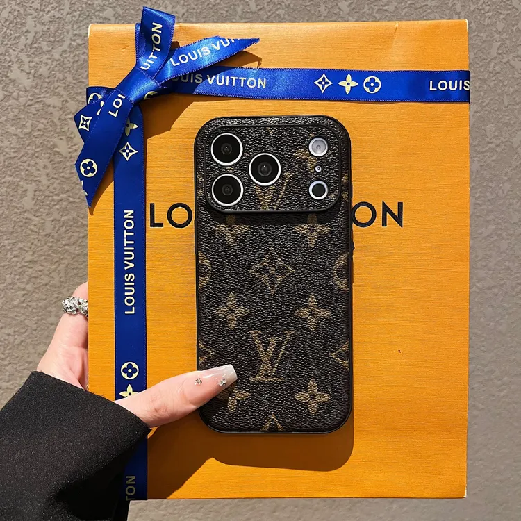 网红同款皮质适用苹果17promax手机壳防摔15promax奢华iPhone16潮