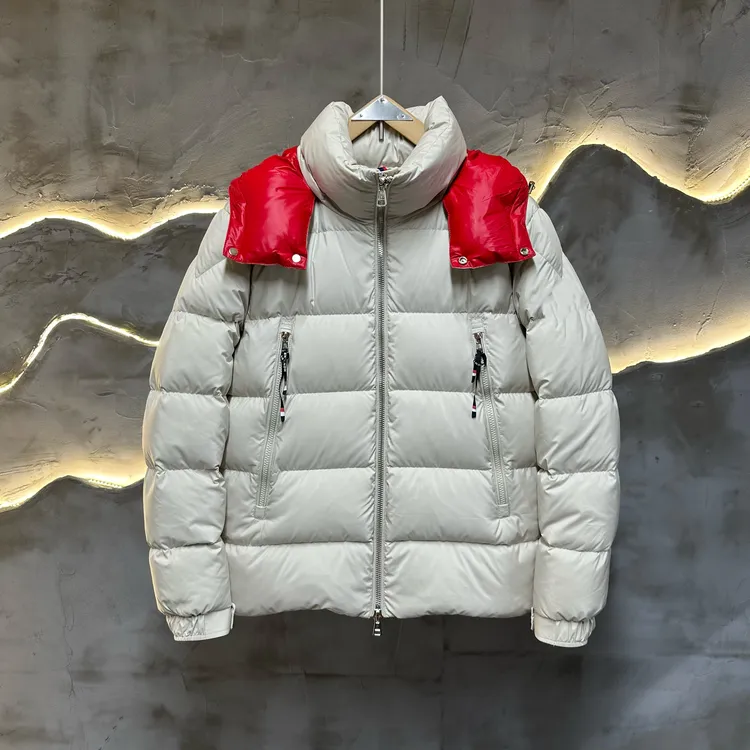 (现货)轻奢高定情侣款加厚可拆卸帽白鸭绒羽绒服8837