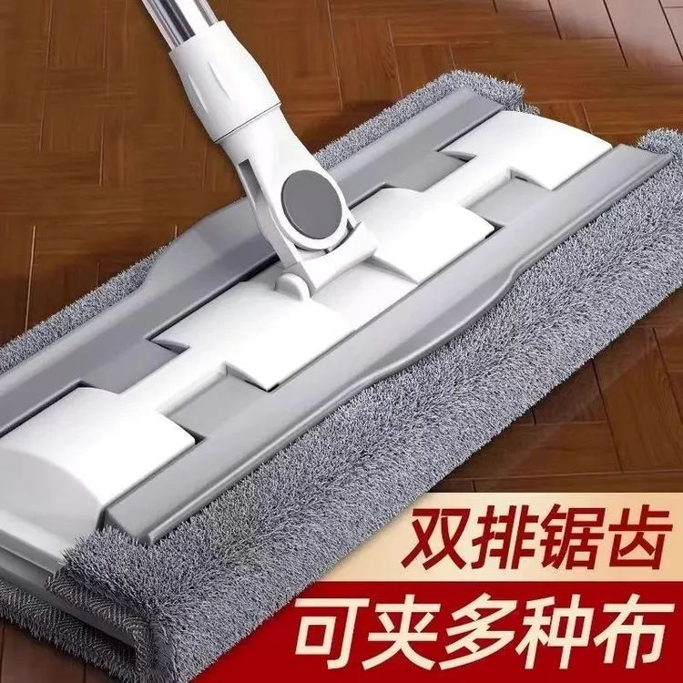 范哲萨2025夹布式家用平板拖把新款免手洗木地板专用夹拖布拖地神