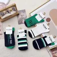 D002-40 五双男袜休闲简约时尚中筒袜