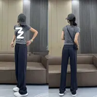 【纵享丝滑】显瘦神器拼麻丝工艺百搭裤