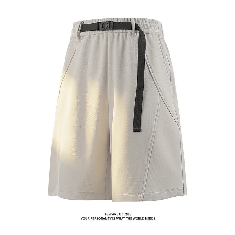 潮流夏季青年男士运动速干透气纯色短款中腰沙滩裤