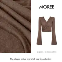 【MOREE】Modèle d’automne绑带设计感微喇袖上衣-F8380