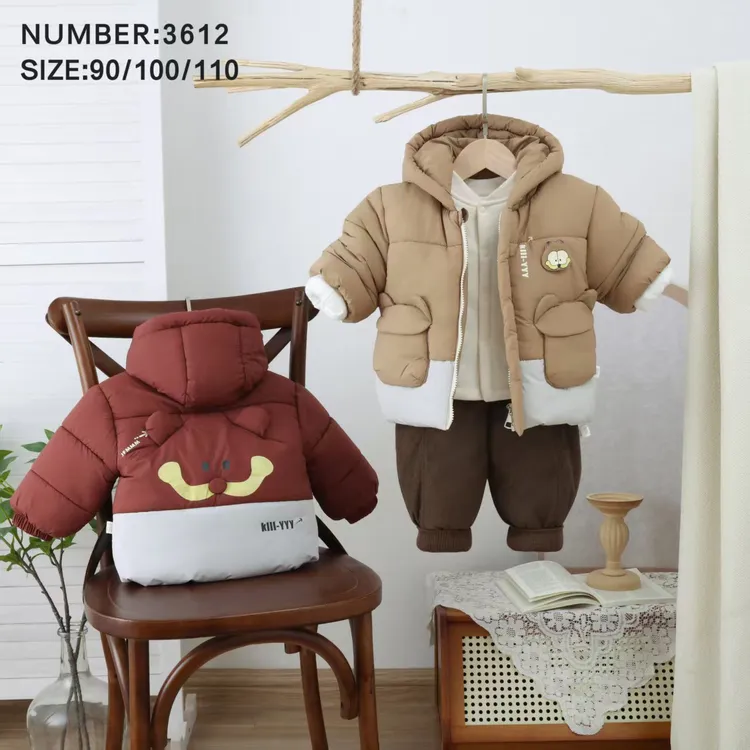 胖宝宝女童棉服0到3岁女童外套连帽棉服厚款加绒棉袄冬季儿童加厚