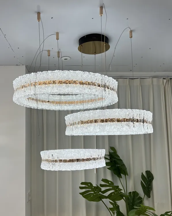 【中山媛创】A类天鹅湖简约环形灯，多层叠挂 轻奢客厅客厅吊灯别墅