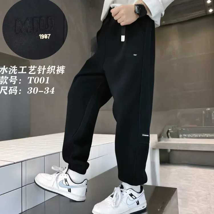 【辰】D30-34水洗加绒卫裤
