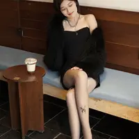 【网红同款】秋冬蝴蝶水光黑透肤光腿神器加绒加厚打底裤百搭显瘦