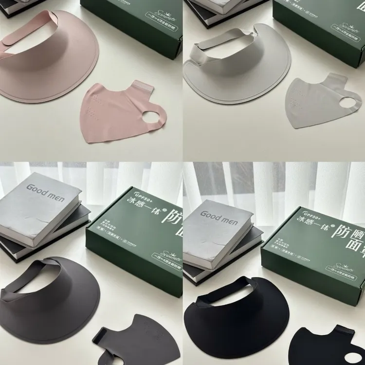 高颜值防晒口罩套装 网红防晒帽套装