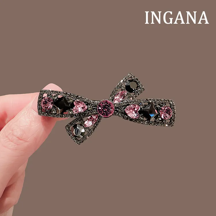 韩国超闪水钻发夹轻奢高级感闪亮碎发夹刘海夹侧边夹小压夹女发饰