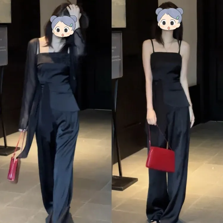 夏季新款时尚显瘦气质知性风温柔女装网红洋气炸街纯欲慵懒风减龄